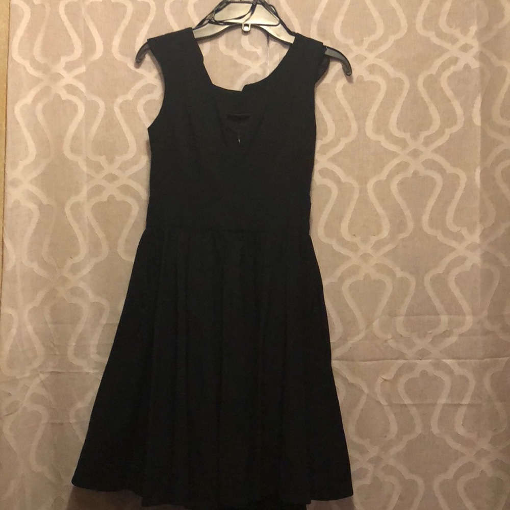 XOXO BLACK SKATER DRESS